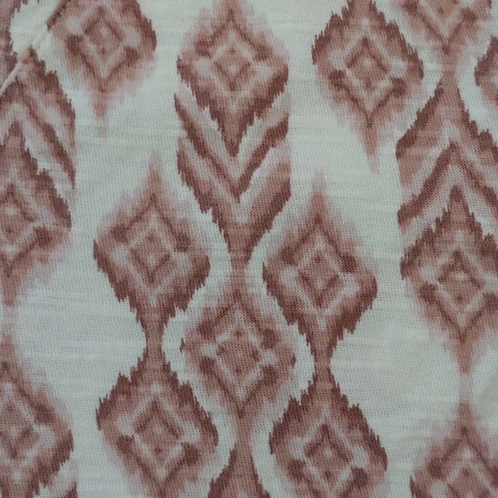 J. Jill Pink and White Cotton Patterned Blouse - Picture 4 of 8